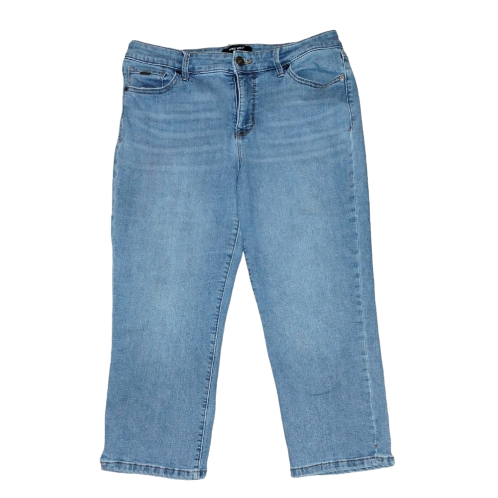 Nine West Women's Medium Blue Chrystie Capris